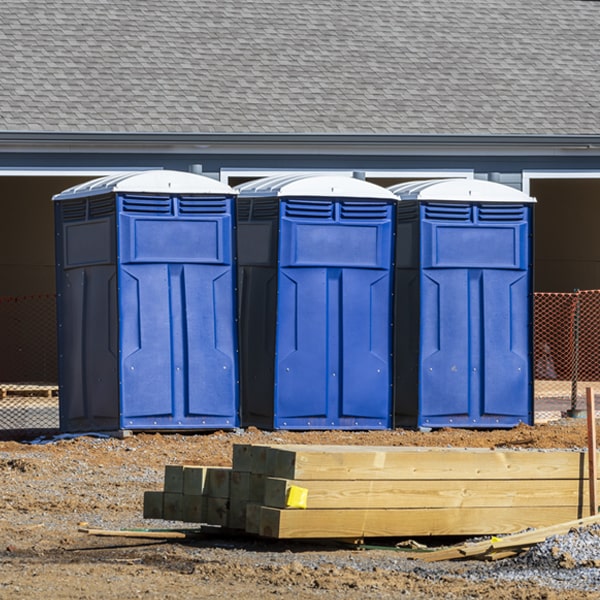 are there any restrictions on where i can place the portable toilets during my rental period in Brookneal